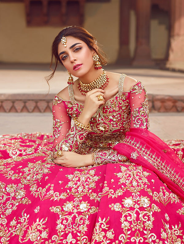pakistani bridal dresses in pink colour Pink Pakistani Bridal Dresses