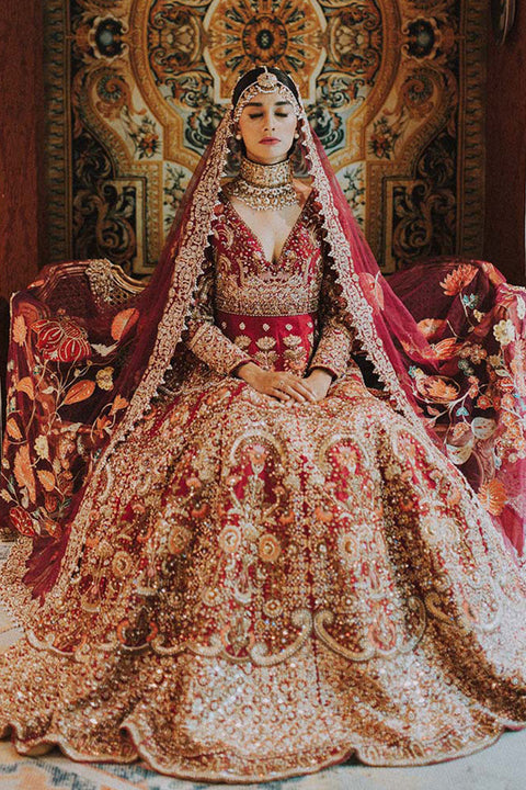 Pakistani Bridal Dress Red 