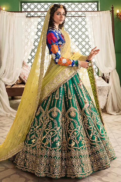 multi color lehnga