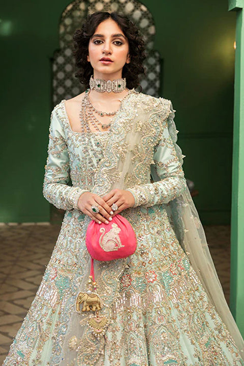 Royal Bridal Walima Dress (Sky)