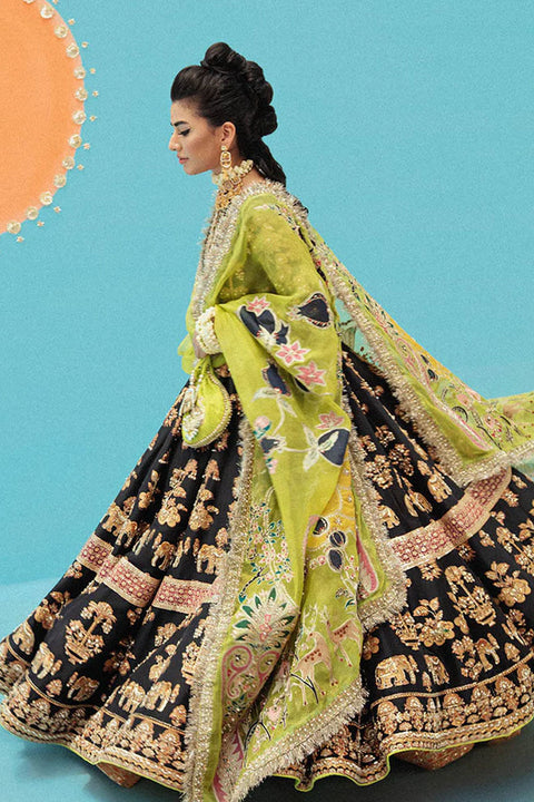 Black Pakistani Wedding Dress