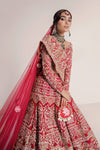 Pakistani Bridal Dress In Red Lehnga Choli Style