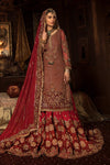 Pakistani Bridal Dress in Red Lehenga Kameez