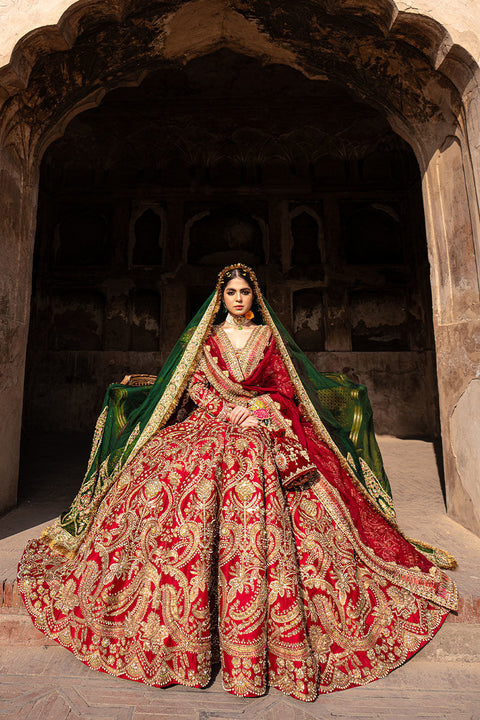 Pakistani Wedding Dress Pishwas Style
