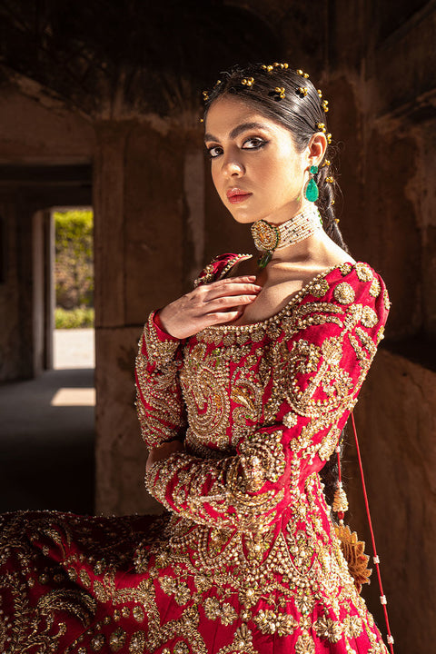 Pakistani Wedding Dress Pishwas Style