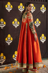 Pakistani wedding Dress Silk Pishwas Sharara
