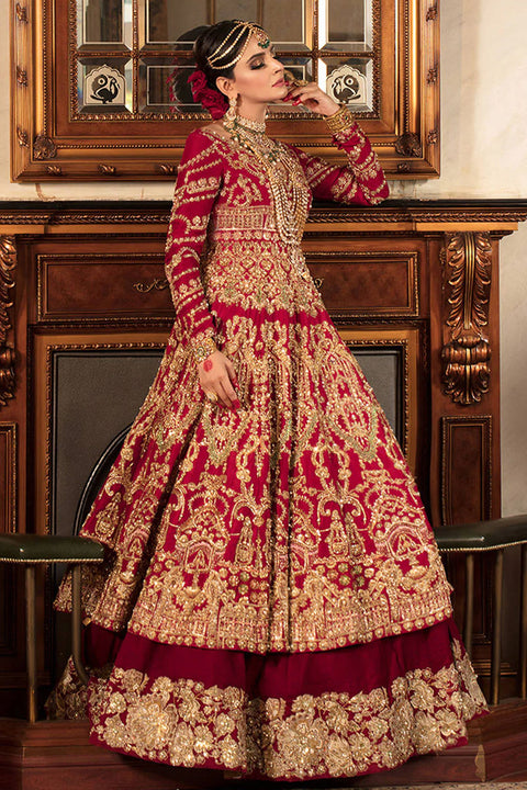 Premium Pakistani Bridal Wedding Dress In Pishwas Style