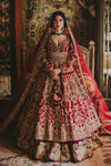 Premium Pakistani Bridal Wedding Dress In Pishwas Style