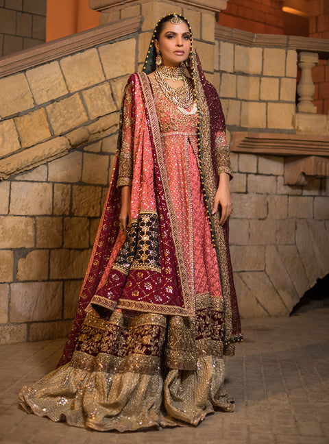 RASHQ-E-QAMAR Bridal Dress Embellished