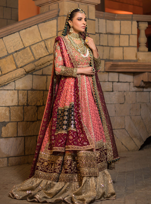RASHQ-E-QAMAR Bridal Dress Embellished