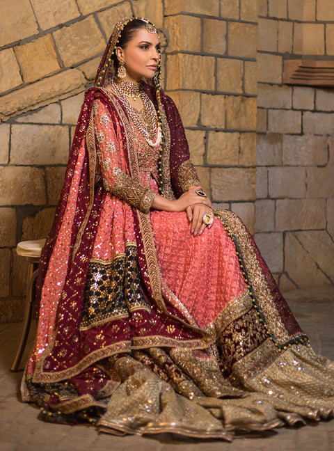 RASHQ-E-QAMAR Bridal Dress Embellished