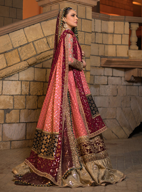 RASHQ-E-QAMAR Bridal Dress Embellished