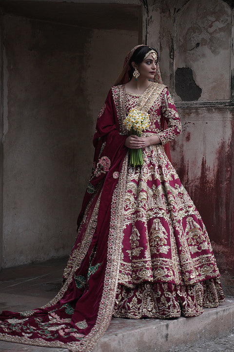 Pakistani Wedding Dress Pishwas Style