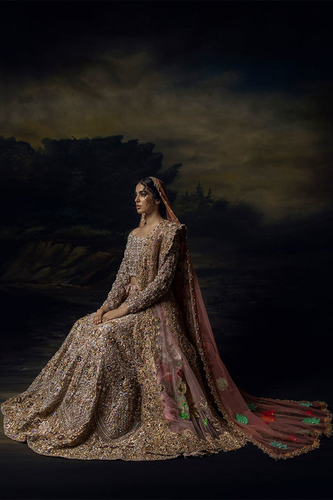 Golden Nikkah Dress