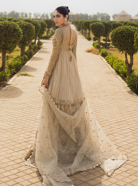 White Nikkah bridal Dress