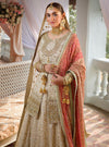 Pakistani Bridal Dress Shirt and Sharara Net Dupatta For Nikkah 
