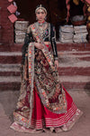 Traditional pink and Black Pakistani Bridal Dress