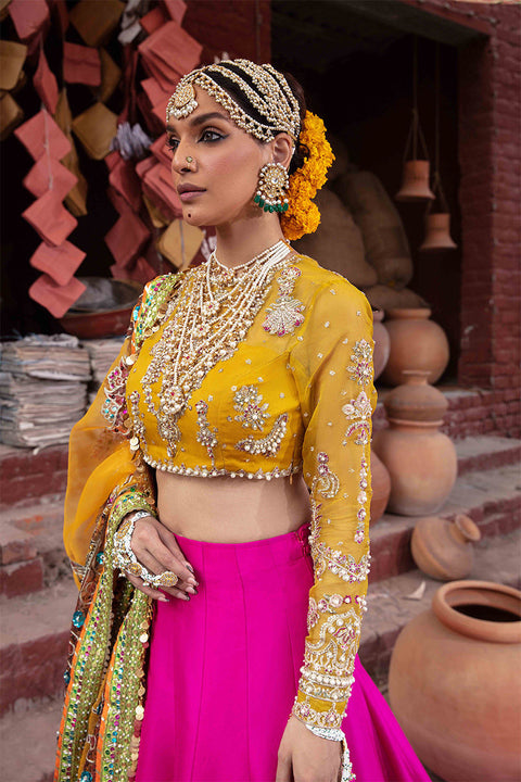 Pakistani Bridal Dress Pink Lehnga Choli Style