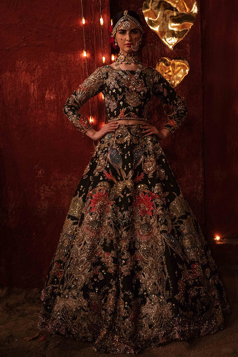 Royal Pakistani Bridal Dress In Lehnga Choli Style