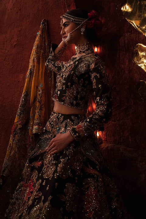 Royal Pakistani Bridal Dress In Lehnga Choli Style