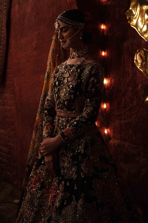 Royal Pakistani Bridal Dress In Lehnga Choli Style