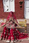 Pakistani Bridal Dress Red Farshi Gharara And Shirt