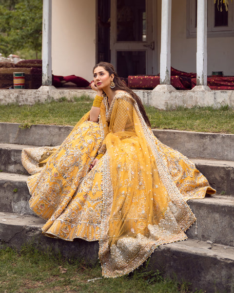 Pakistani Wedding Yellow Bridal Dress