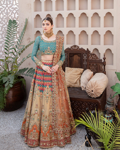 Pakistani Multi Lenga Choli Bridal Dress