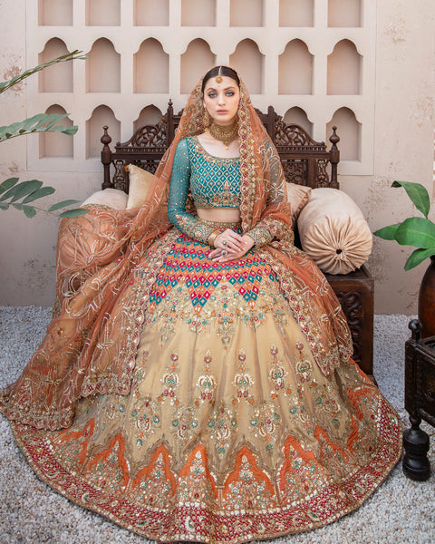 Pakistani Multi Lenga Choli Bridal Dress