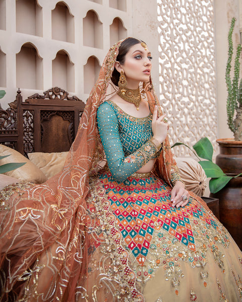 Pakistani Multi Lenga Choli Bridal Dress