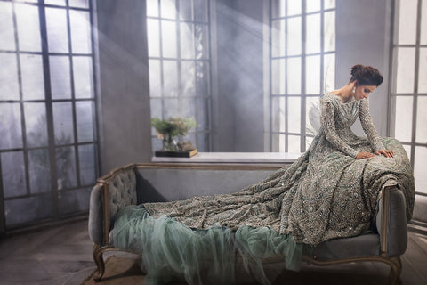 Pakistani Tail Gown for bridal