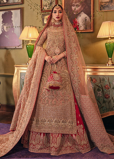 red lehnga 
