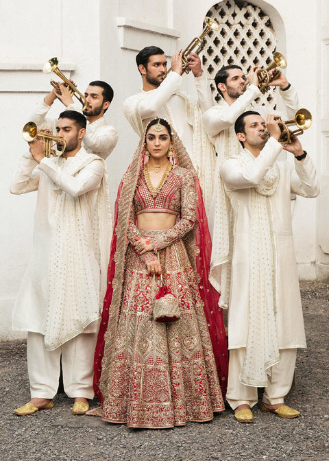Pakistani royal wedding dress Handcrafted 
