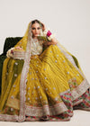 Pakistani Mehndi Dress In Pishwas Style