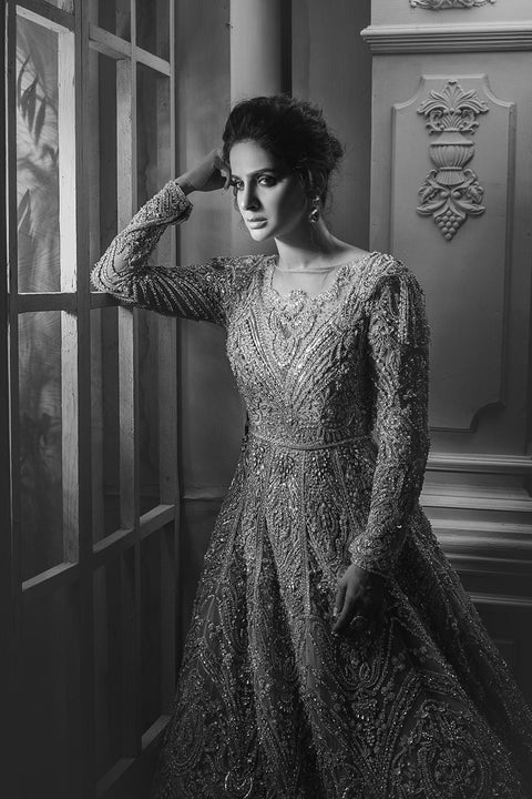 Bridal Pakistani Tail Gown Dress