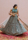 Pakistani Bridal Dress In Green Color