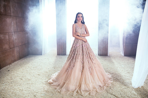  Pakistani Pink Bridal Gown 