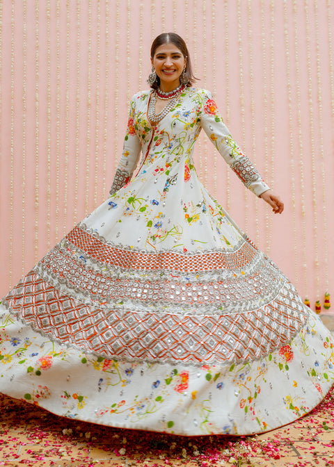 White Gown For Pakistani Bridal Dress