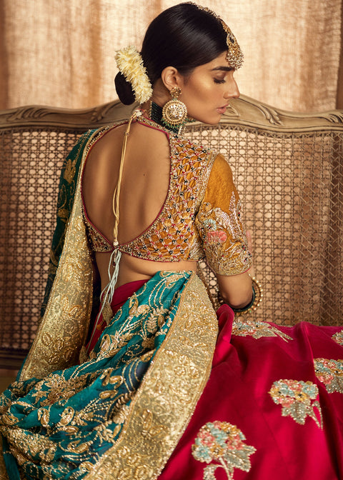 Pakistani Bridal Wedding Dress Red Lehenga 