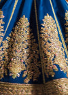 Pakistani Wedding Dress Silk Blue Lehnga Choli