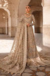 Tradition Golden Pakistani Bridal Lehnga Kameez Dress
