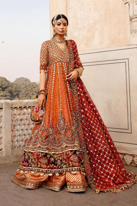 Pakistani Mehndi Lehnga Gown Dress