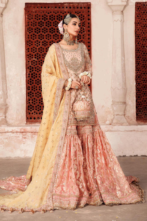 Pakistani Bridal Pink Gharara Kameez