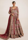 Bridal Pakistani Wedding Red Lehnga Gown Dress (Zayur)