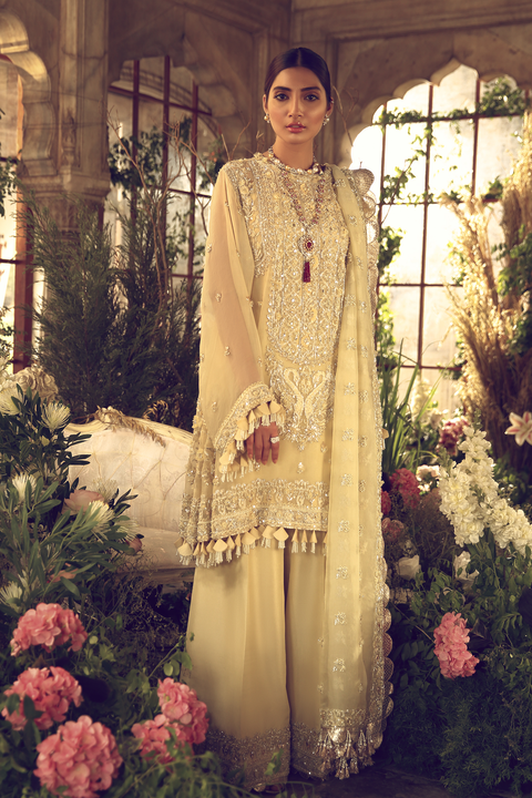 Pakistani Wedding Yellow Sharara Dress