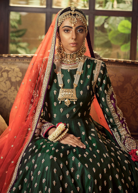 Green Gown Pakistani Wedding Dress