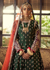 Green Gown with pink dupatta 