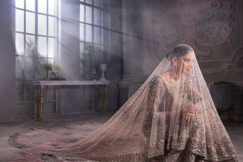 Bridal Pink Tail Gown 