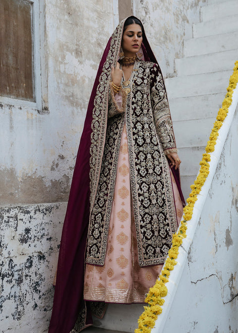 Pakistani Bridal Dress Open Gown 