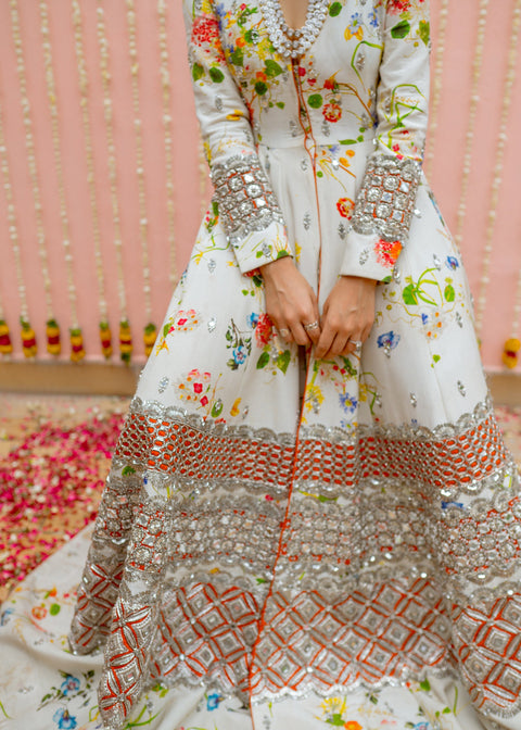 White Gown For Pakistani Bridal Dress